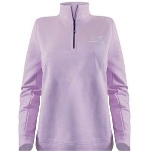 Vineyard Vines lavender quarter zip whale shep shirt
